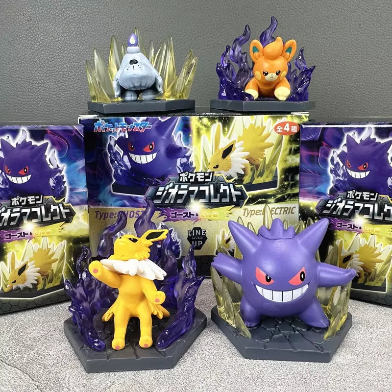New Product  Anime Skill Scene Battle 7 Blind Box Fire Vs Ice Eevee