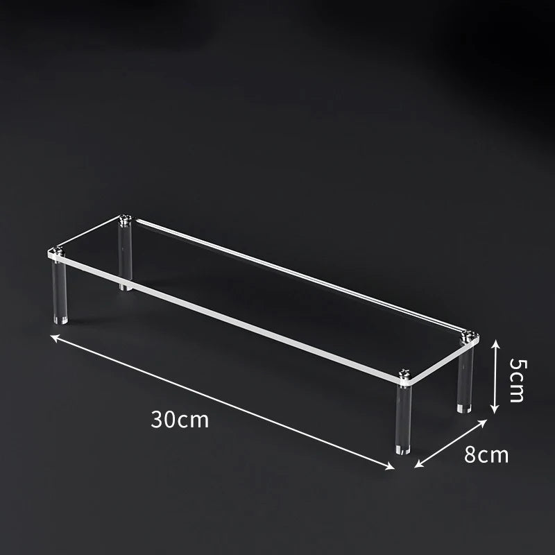 1-5 Tier Acrylic Display Risers Clear Shelf Doll