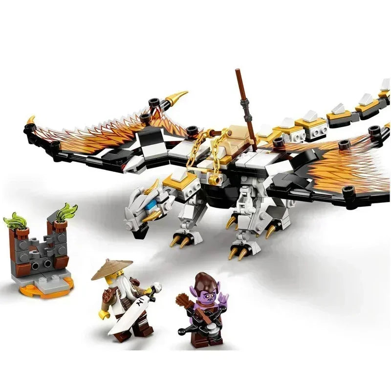 Movie Monastery training hall, element super Dragon Mechatrone Ninjaos Toy block brick birthday gift