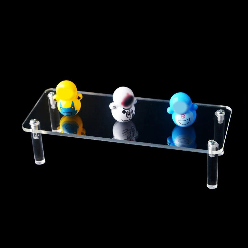 1-5 Tier Acrylic Display Risers Clear Shelf Doll