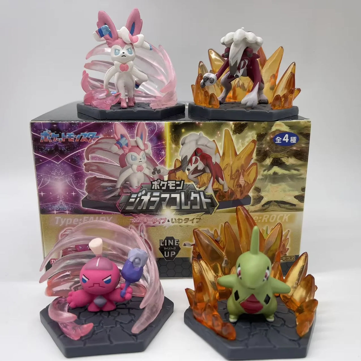 New Product  Anime Skill Scene Battle 7 Blind Box Fire Vs Ice Eevee