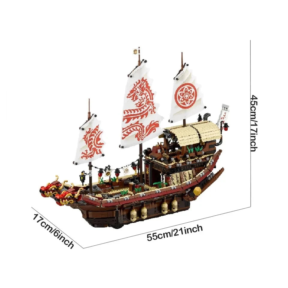 Destiny Boat 2367 Pcs Flying Bounty Ship Lego Building
